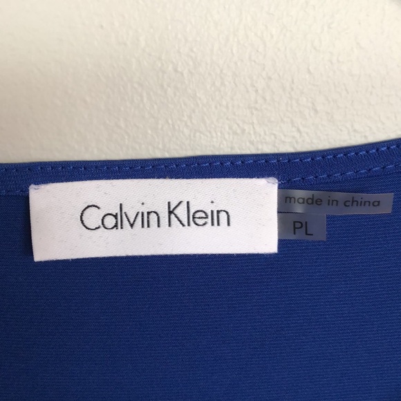 Calvin Klein Draped Neck Tank Blouse - Picture 3 of 6